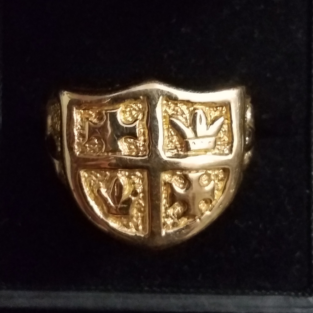 14k Gold Coat of Arms Ring